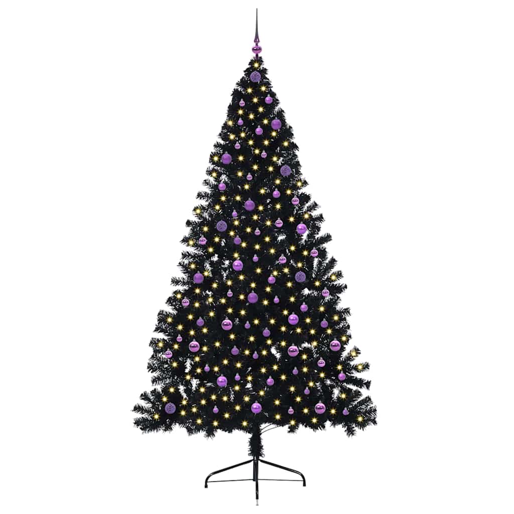 Albero di Natale artificiale con luci integrate 240 cm PVC