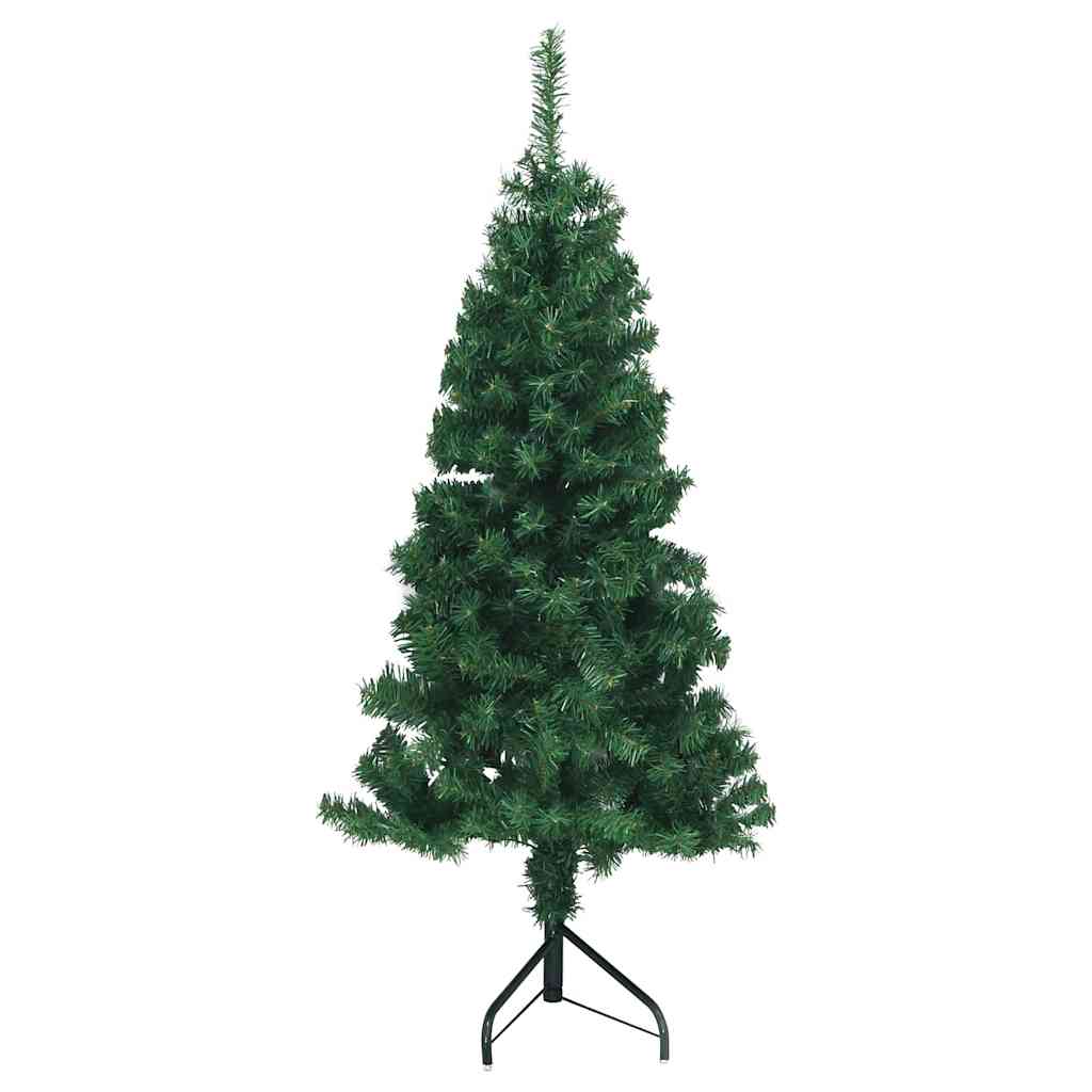 Albero di Natale Artificiale Angolare con 150 LED Verde 150 cm | homemem39