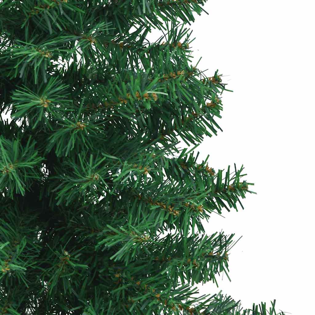Albero di Natale Artificiale Angolare con 150 LED Verde 150 cm | homemem39
