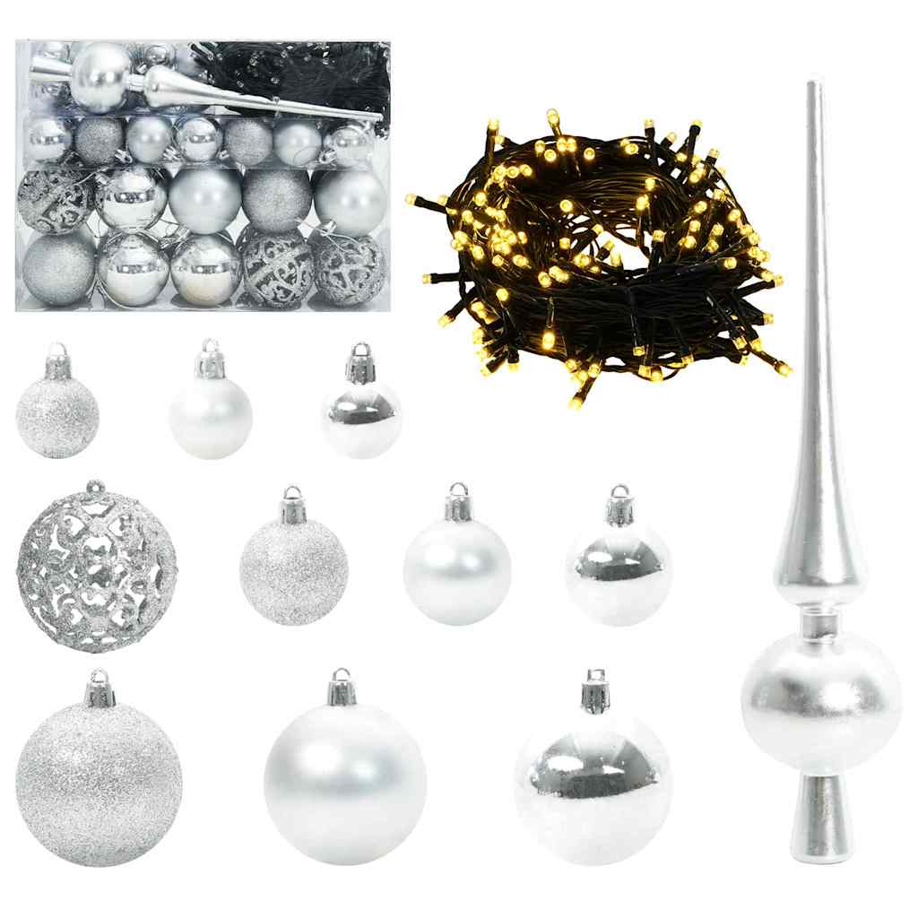Albero di Natale Artificiale Angolare con 150 LED Verde 150 cm | homemem39