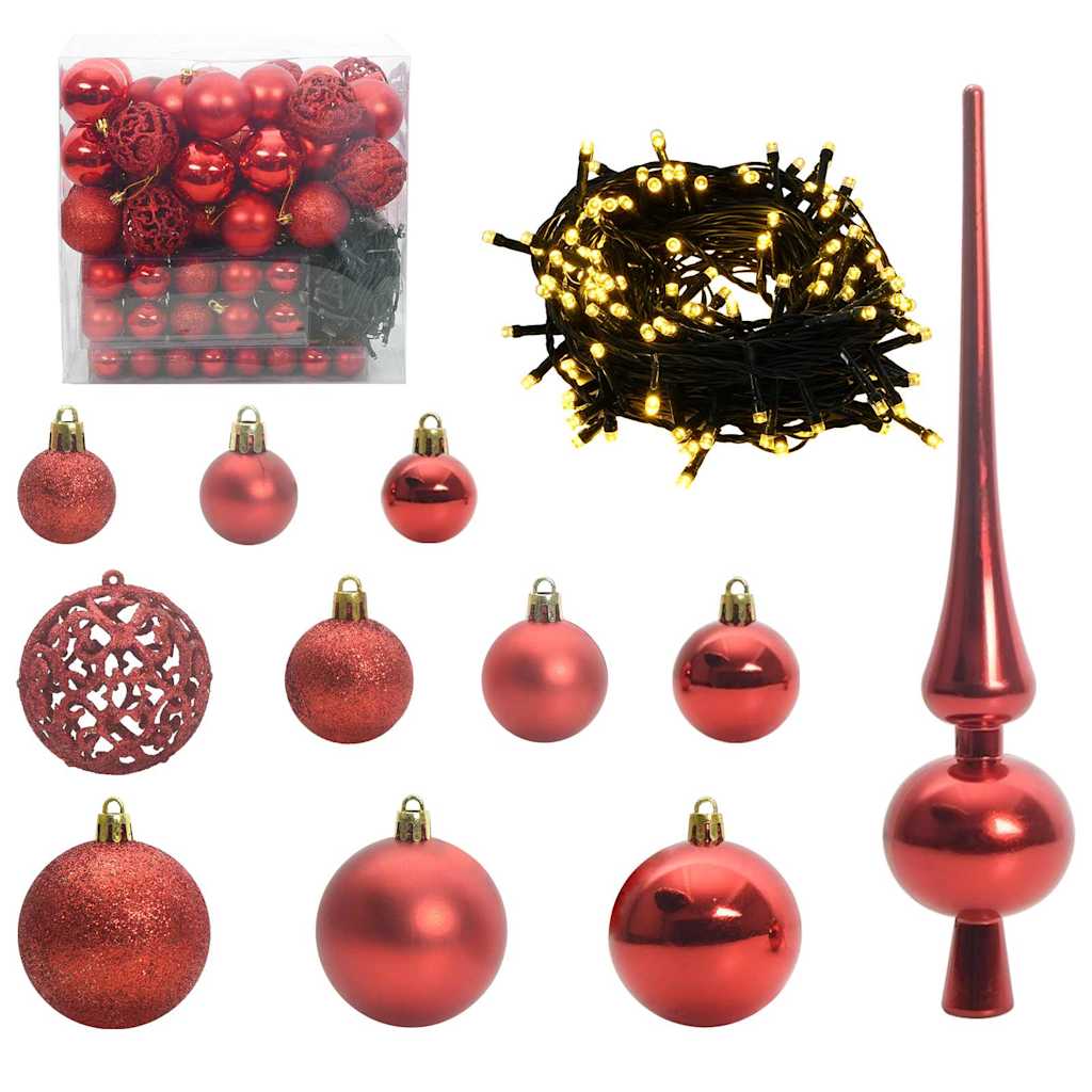 Albero di Natale Artificiale Angolare con 300 LED Verde 180 cm | homemem39