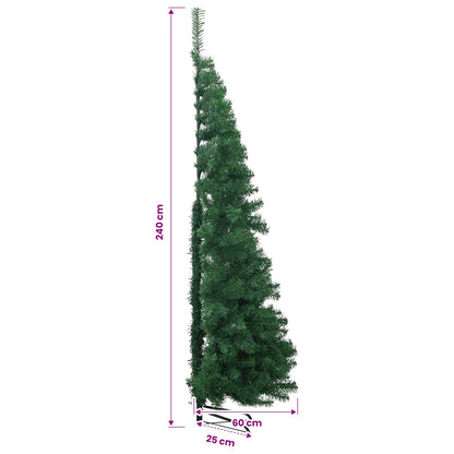 Albero di Natale Artificiale Angolare Verde 240 cm