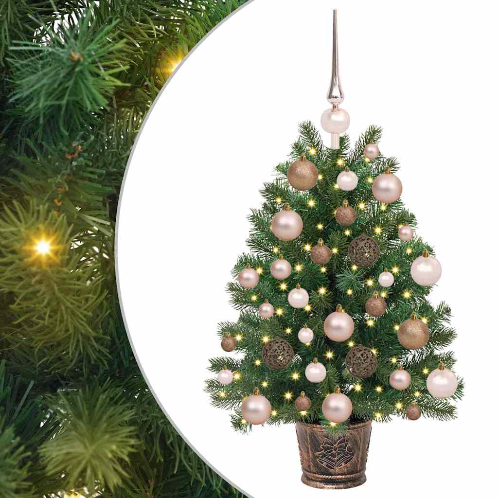 Albero di Natale artificiale con 150 LED Verde 75 cm PE e PVC | homemem39