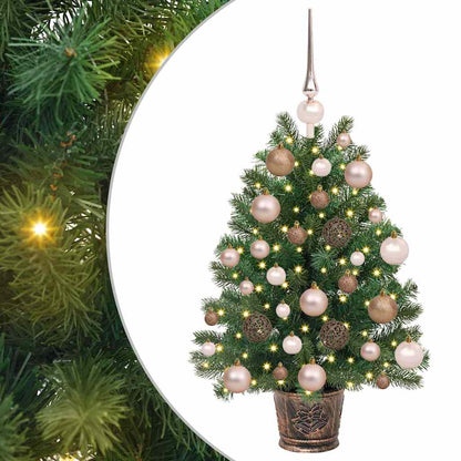 Albero di Natale artificiale con 150 LED Verde 75 cm PE e PVC | homemem39