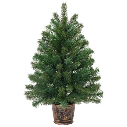 Albero di Natale artificiale con 150 LED Verde 75 cm PE e PVC | homemem39