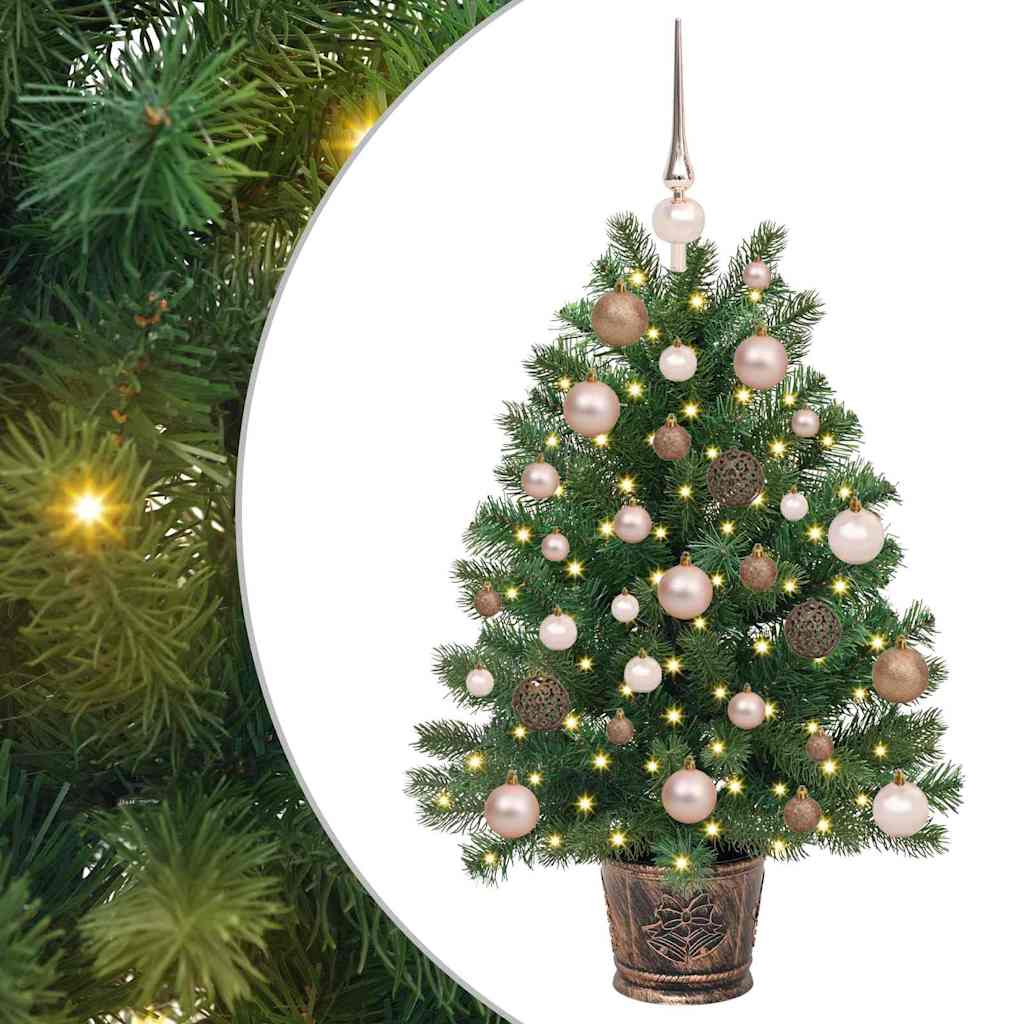 Albero di Natale artificiale con 150 LED Verde 95 cm PE e PVC | homemem39