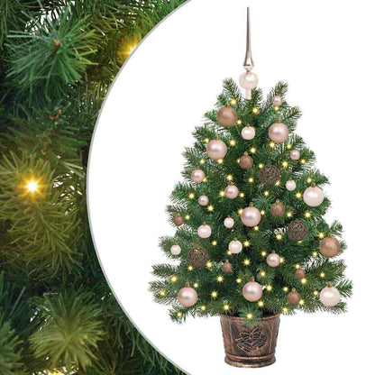 Albero di Natale artificiale con 150 LED Verde 95 cm PE e PVC | homemem39