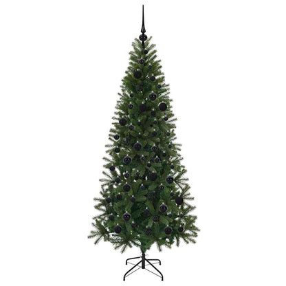 Albero di Natale artificiale con 300 LED Verde 180 cm PE e PVC