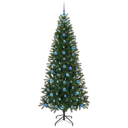 Albero di Natale artificiale con 300 LED Verde 210 cm PE e PVC
