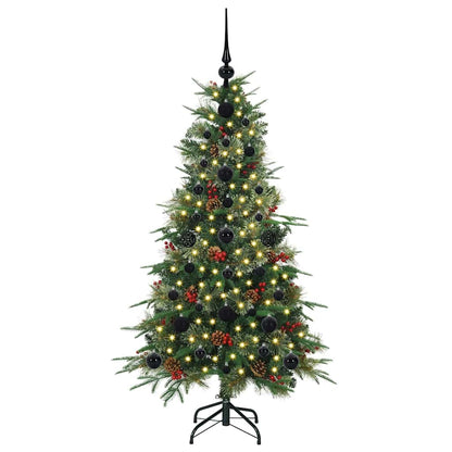Albero di Natale Artificiale con Rami Pieghevoli Verde 120 cm