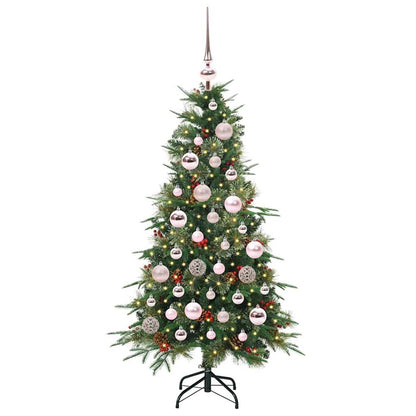 Albero di Natale Artificiale con Rami Pieghevoli Verde 120 cm