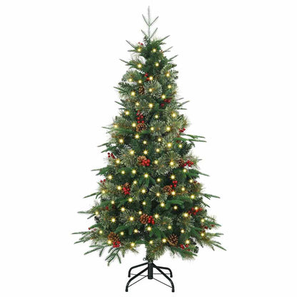 Albero di Natale Artificiale con Rami Pieghevoli Verde 150 cm