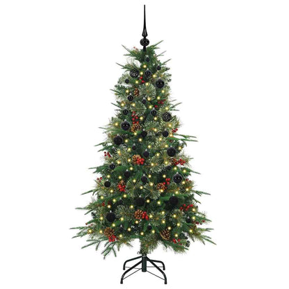 Albero di Natale Artificiale con Rami Pieghevoli Verde 150 cm