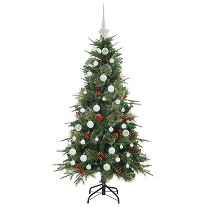 Albero di Natale Artificiale con Rami Pieghevoli Verde 150 cm