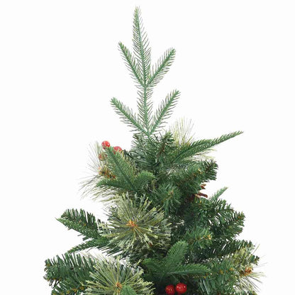 Albero di Natale Artificiale con Rami Pieghevoli Verde 150 cm