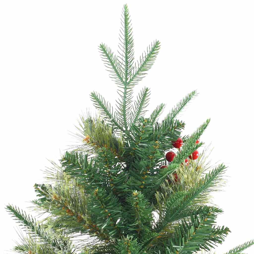 Albero di Natale Artificiale con Rami Pieghevoli Verde 180 cm