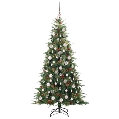 Albero di Natale Artificiale con Rami Pieghevoli Verde 180 cm