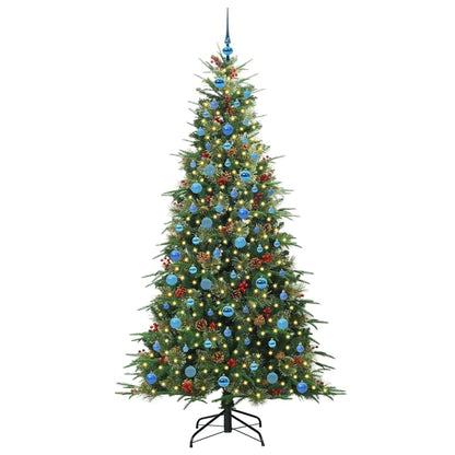 Albero di Natale Artificiale con Rami Pieghevoli Verde 210 cm