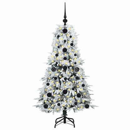 Albero di Natale Artificiale con Rami Pieghevoli Bianco 120 cm