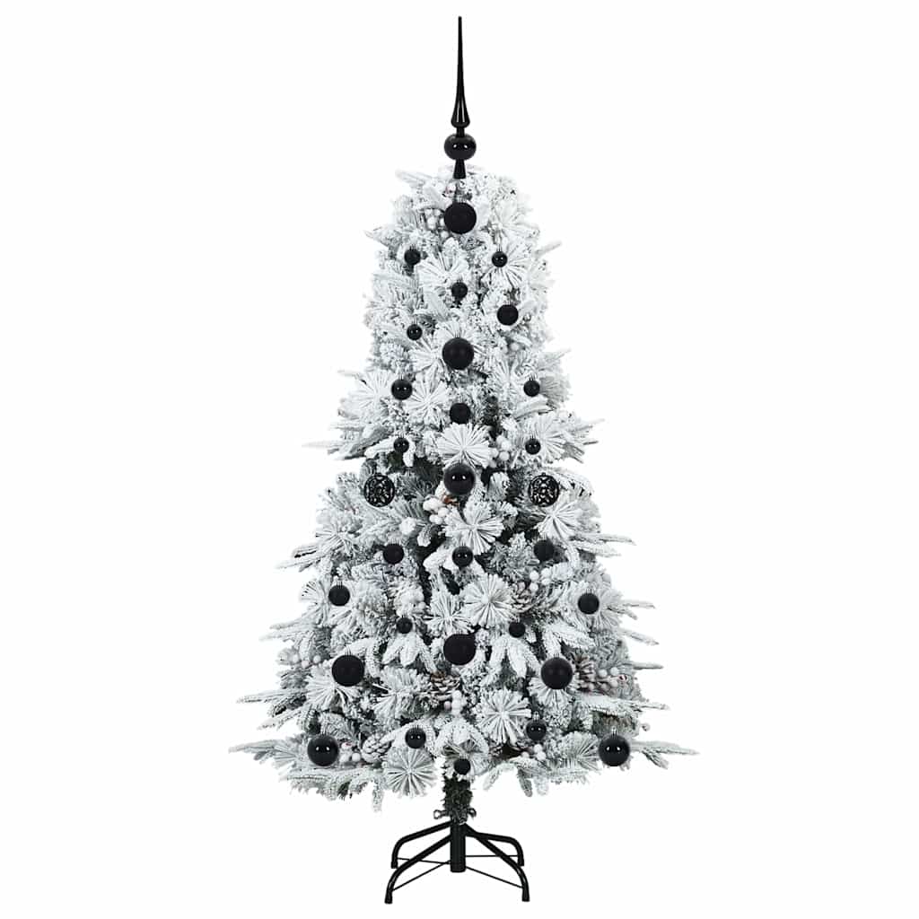 Albero di Natale Artificiale con Rami Pieghevoli Bianco 120 cm