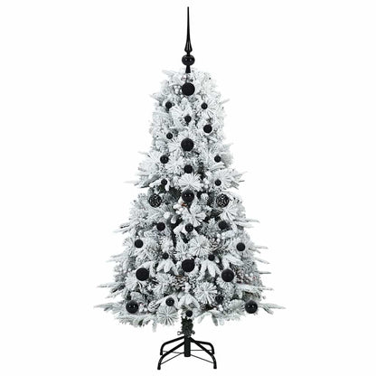 Albero di Natale Artificiale con Rami Pieghevoli Bianco 120 cm