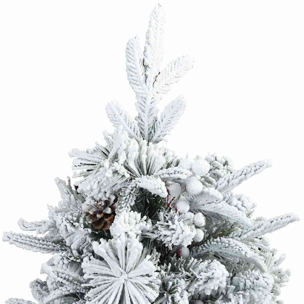 Albero di Natale Artificiale con Rami Pieghevoli Bianco 120 cm