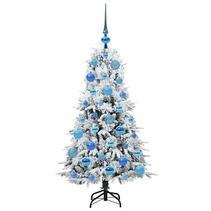 Albero di Natale Artificiale con Rami Pieghevoli Bianco 120 cm