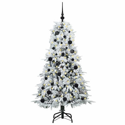Albero di Natale Artificiale con Rami Pieghevoli Bianco 150 cm