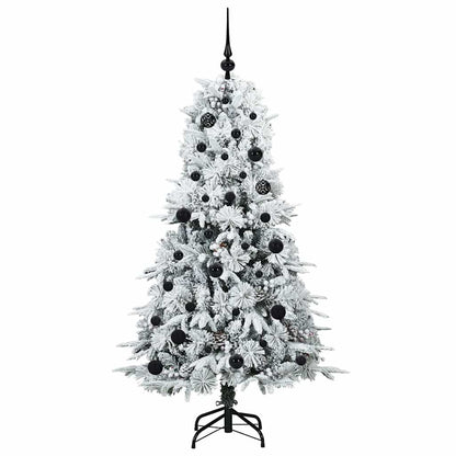 Albero di Natale Artificiale con Rami Pieghevoli Bianco 150 cm