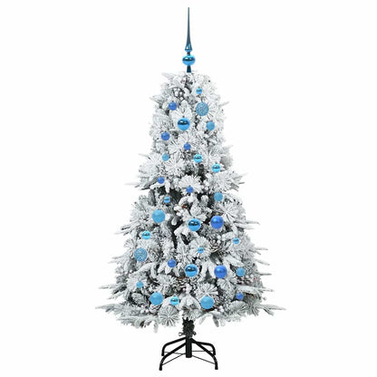 Albero di Natale Artificiale con Rami Pieghevoli Bianco 150 cm