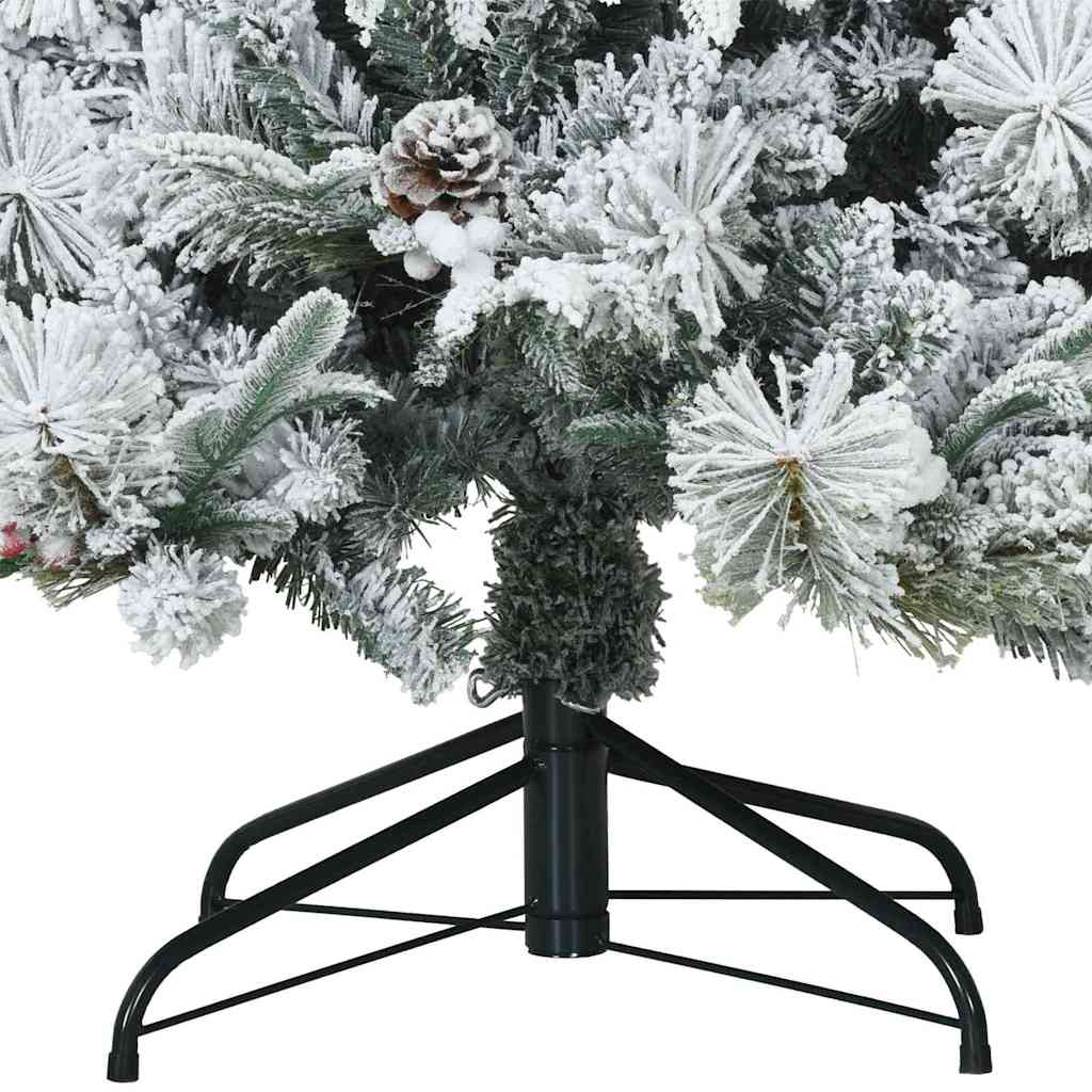 Albero di Natale Artificiale con Rami Pieghevoli Bianco 180 cm | homemem39
