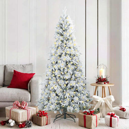 Albero di Natale Artificiale con Rami Pieghevoli Bianco 180 cm | homemem39