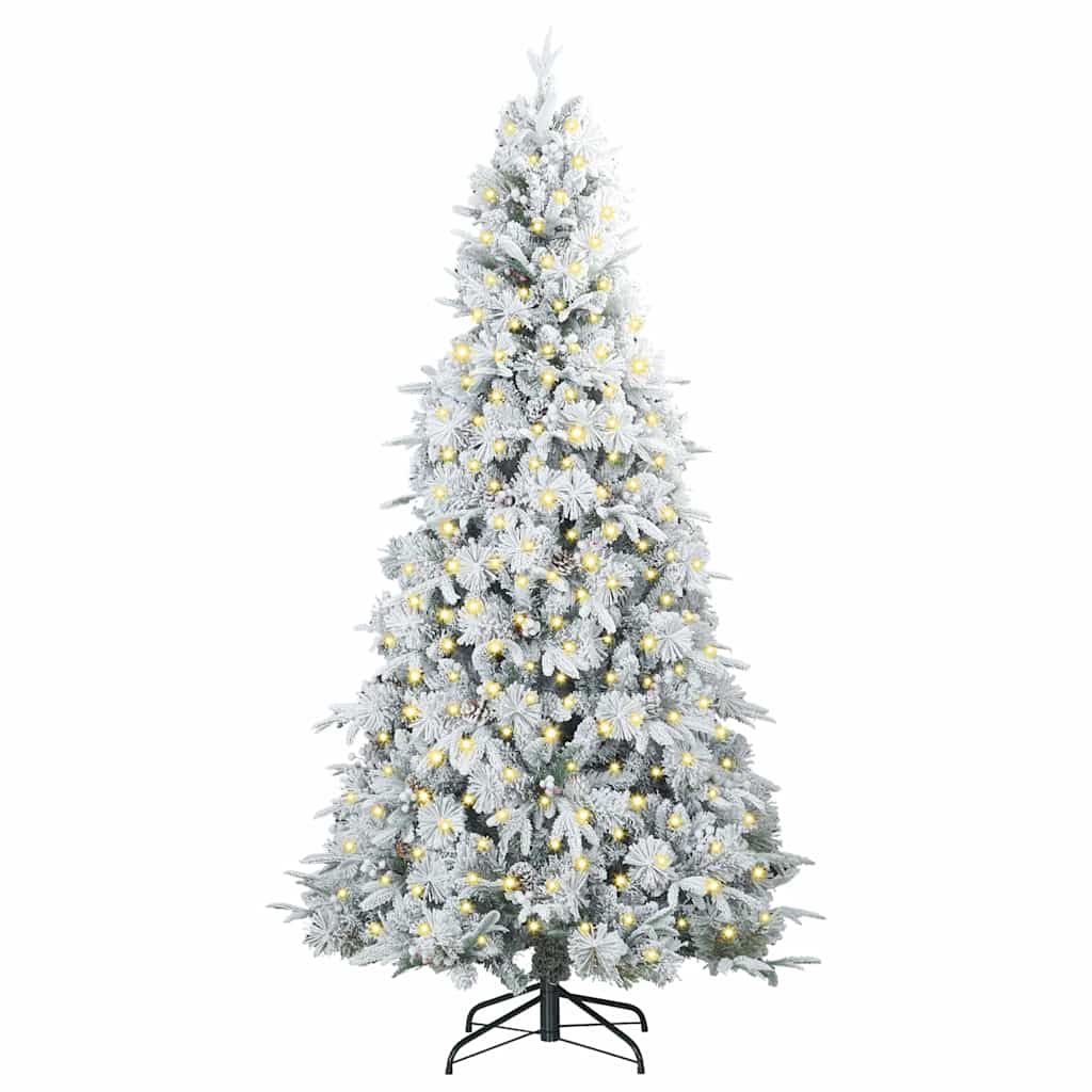Albero di Natale Artificiale con Rami Pieghevoli Bianco 180 cm | homemem39