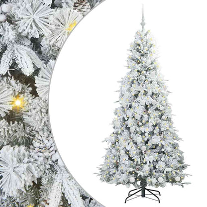 Albero di Natale Artificiale con Rami Pieghevoli Bianco 180 cm | homemem39