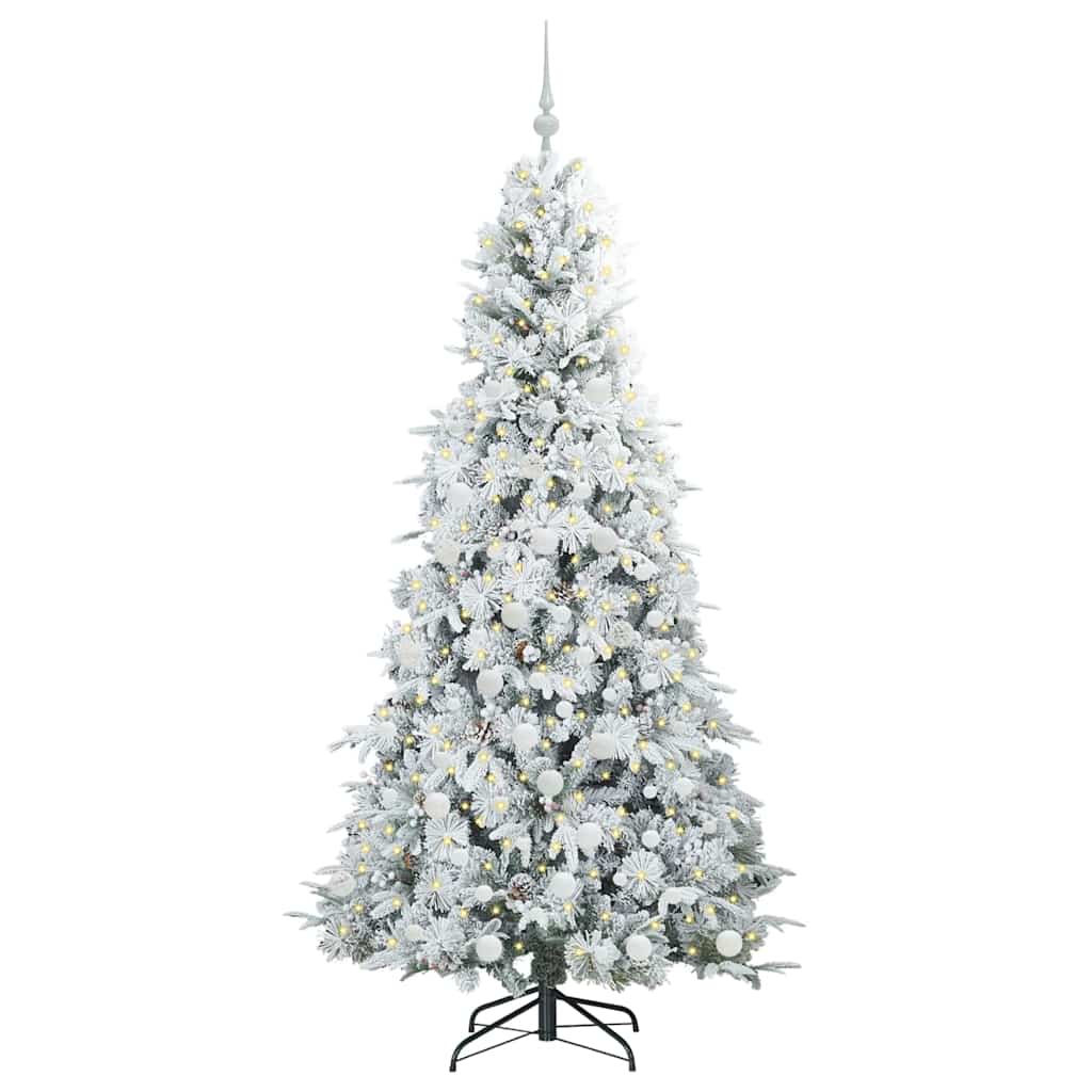 Albero di Natale Artificiale con Rami Pieghevoli Bianco 180 cm | homemem39