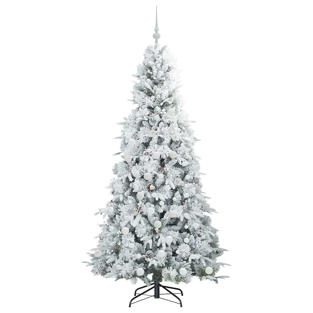 Albero di Natale Artificiale con Rami Pieghevoli Bianco 180 cm | homemem39