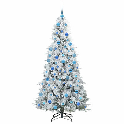 Albero di Natale Artificiale con Rami Pieghevoli Bianco 180 cm