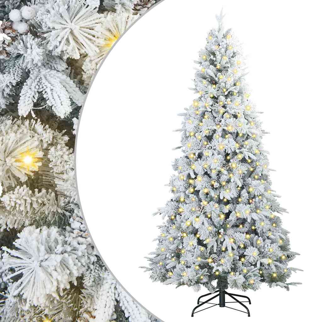 Albero di Natale Artificiale con Rami Pieghevoli Bianco 210 cm | homemem39