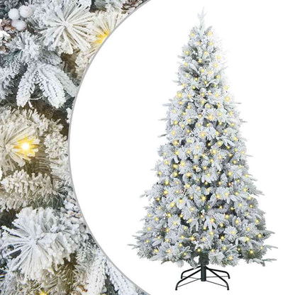 Albero di Natale Artificiale con Rami Pieghevoli Bianco 210 cm | homemem39