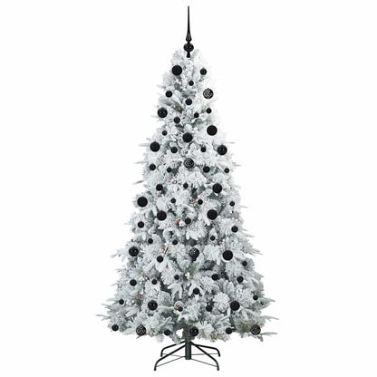 Albero di Natale Artificiale con Rami Pieghevoli Bianco 210 cm