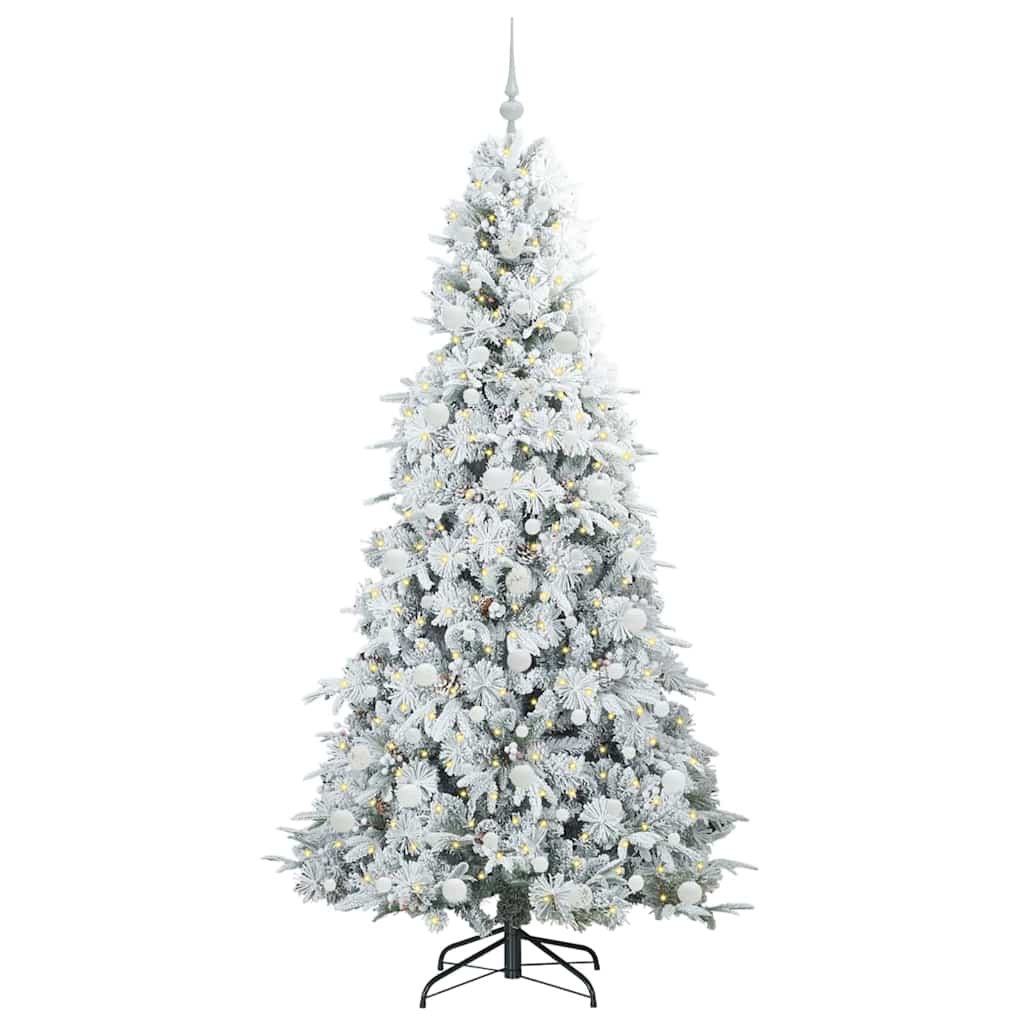 Albero di Natale Artificiale con Rami Pieghevoli Bianco 210 cm | homemem39