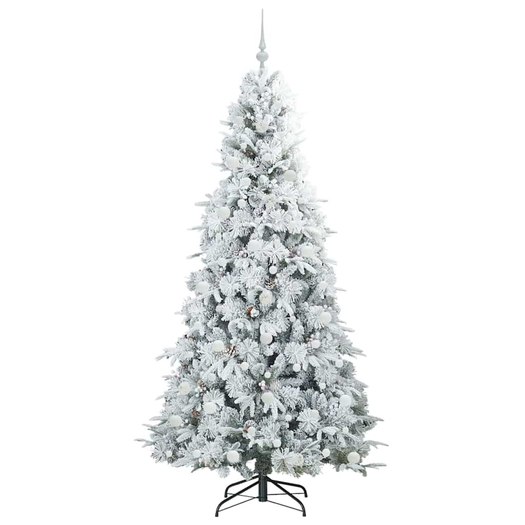 Albero di Natale Artificiale con Rami Pieghevoli Bianco 210 cm | homemem39