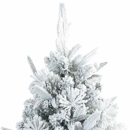 Albero di Natale Artificiale con Rami Pieghevoli Bianco 210 cm