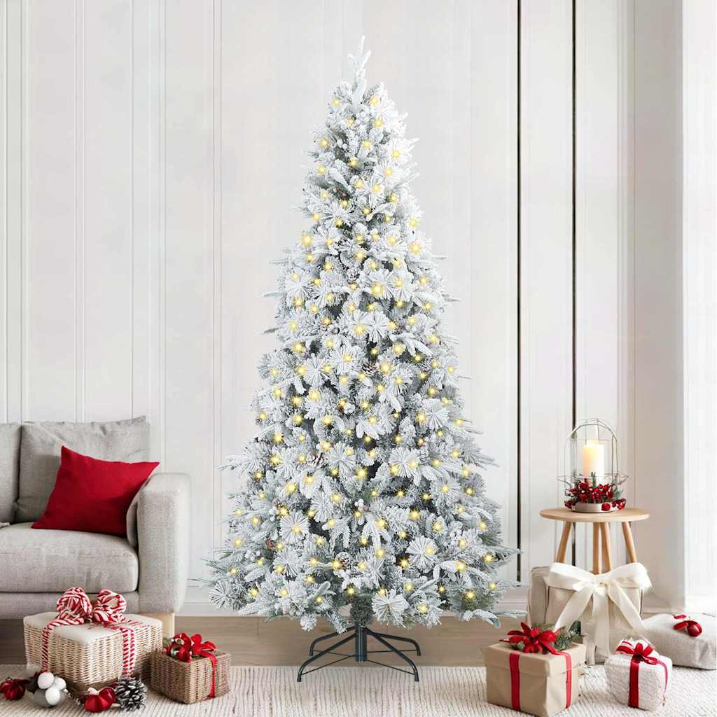 Albero di Natale Artificiale con Rami Pieghevoli Bianco 240 cm | homemem39