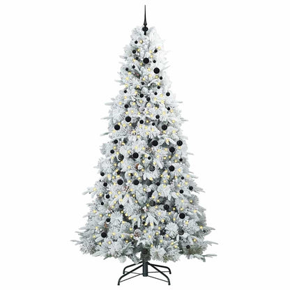 Albero di Natale Artificiale con Rami Pieghevoli Bianco 240 cm
