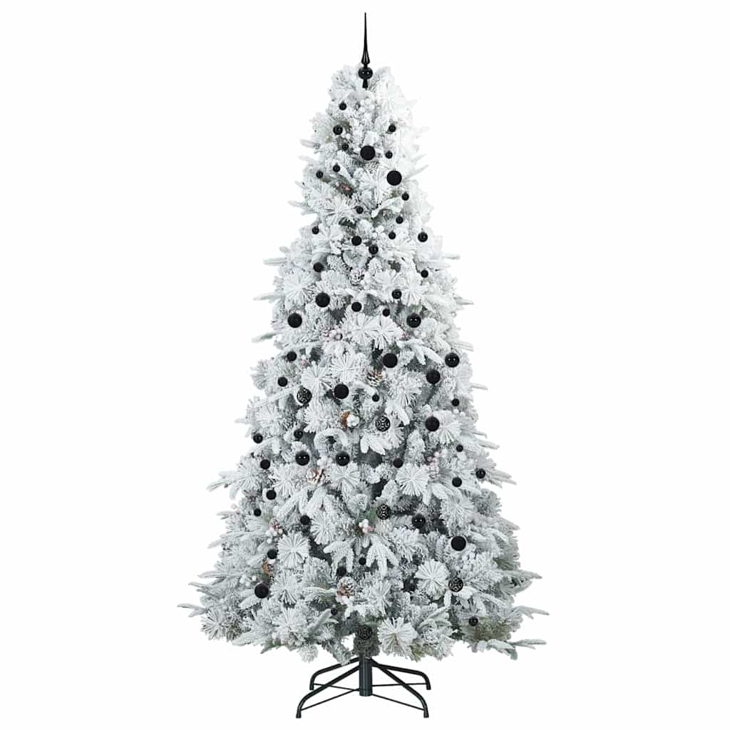 Albero di Natale Artificiale con Rami Pieghevoli Bianco 240 cm