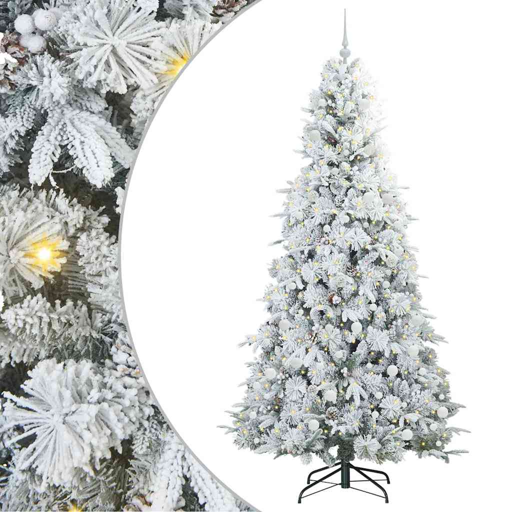 Albero di Natale Artificiale con Rami Pieghevoli Bianco 240 cm | homemem39