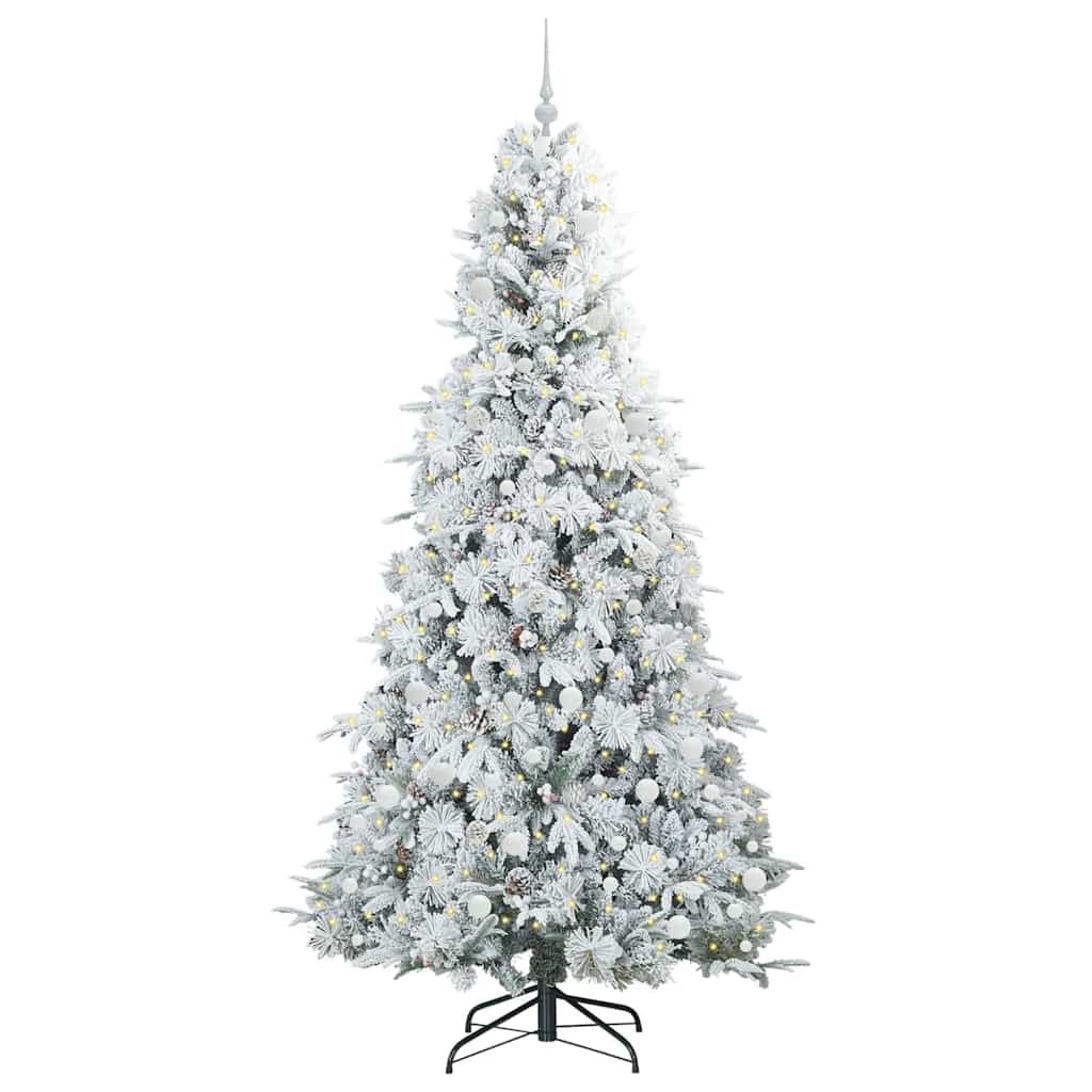 Albero di Natale Artificiale con Rami Pieghevoli Bianco 240 cm | homemem39
