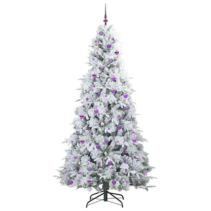 Albero di Natale Artificiale con Rami Pieghevoli Bianco 240 cm