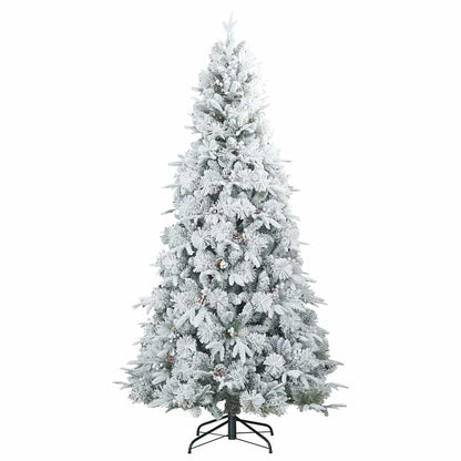 Albero di Natale Artificiale con Rami Pieghevoli Bianco 240 cm